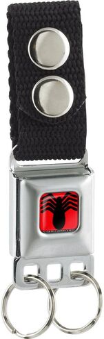Buckle-Down Marvel Comics Keychain-Spider Logo Full Color Red/Black in Saudi Arabia