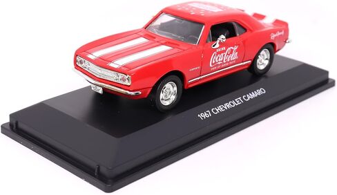 Motor city classics Coca-Cola Diecast Collectible | 1967 Chevrolet Camaro Z-28 'Sign of Good Taste' | 1:43 Diecast Scale Model 443029 | Officially Licensed Coca-Cola Diecast in Saudi Arabia