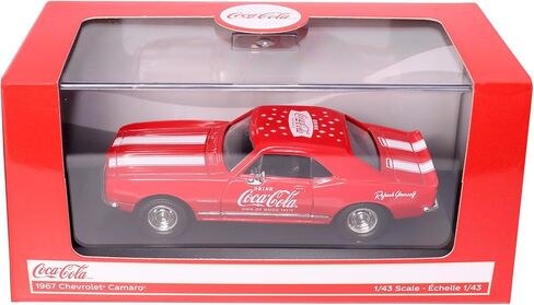 Motor city classics Coca-Cola Diecast Collectible | 1967 Chevrolet Camaro Z-28 'Sign of Good Taste' | 1:43 Diecast Scale Model 443029 | Officially Licensed Coca-Cola Diecast in Saudi Arabia