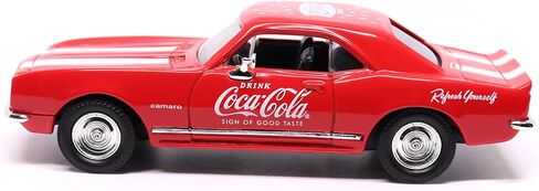 Motor city classics Coca-Cola Diecast Collectible | 1967 Chevrolet Camaro Z-28 'Sign of Good Taste' | 1:43 Diecast Scale Model 443029 | Officially Licensed Coca-Cola Diecast in Saudi Arabia