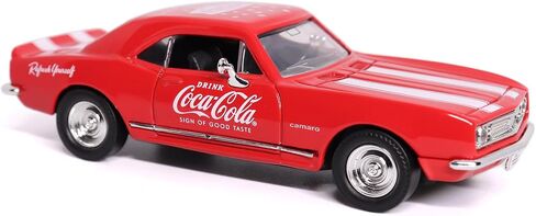 Motor city classics Coca-Cola Diecast Collectible | 1967 Chevrolet Camaro Z-28 'Sign of Good Taste' | 1:43 Diecast Scale Model 443029 | Officially Licensed Coca-Cola Diecast in Saudi Arabia