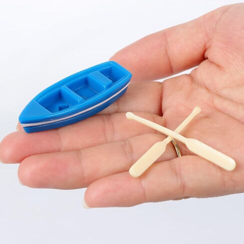 5 Pcs Mini Figurine Marine Mini Fishing Boat Miniature Moss Micro Landscape Boat Ornaments Nautical Landscape Decor for DIY Craft Accessories in Saudi Arabia