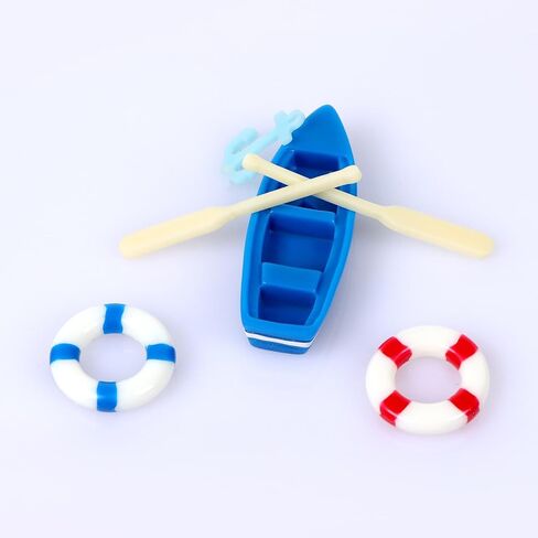 5 Pcs Mini Figurine Marine Mini Fishing Boat Miniature Moss Micro Landscape Boat Ornaments Nautical Landscape Decor for DIY Craft Accessories in Saudi Arabia