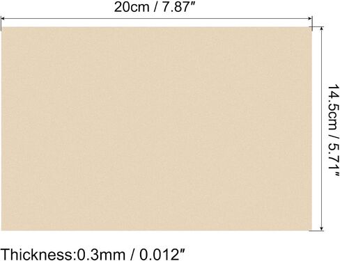 MECCANIXITY Shrink Plastic Sheet, 11.42x7.87x0.012 Inch Sanded Heat Shrink Films Paper for Creative Craft Black 5 Pack in Saudi Arabia
