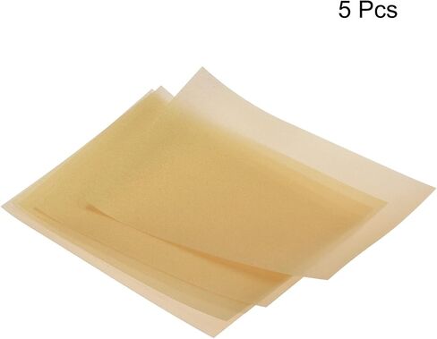 MECCANIXITY Shrink Plastic Sheet, 11.42x7.87x0.012 Inch Sanded Heat Shrink Films Paper for Creative Craft Black 5 Pack in Saudi Arabia