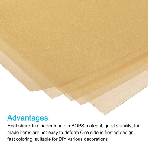 MECCANIXITY Shrink Plastic Sheet, 11.42x7.87x0.012 Inch Sanded Heat Shrink Films Paper for Creative Craft Black 5 Pack in Saudi Arabia