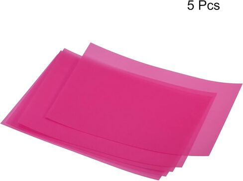 MECCANIXITY Shrink Plastic Sheet, 11.42x7.87x0.012 Inch Sanded Heat Shrink Films Paper for Creative Craft Black 5 Pack in Saudi Arabia