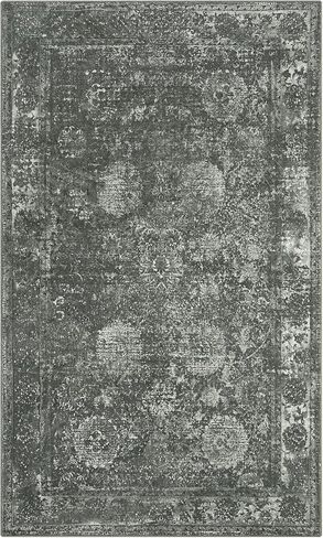 سجاد Seavish قابل للغسل لغرفة المعيشة سجاد منطقة 8x10 سجاد أزرق عتيق لغرفة النوم، سجاد غرفة الطعام منخفض الكومة لتزيين أرضية الطاولة لغرفة الحضانة وغرفة اللعب in Kuwait