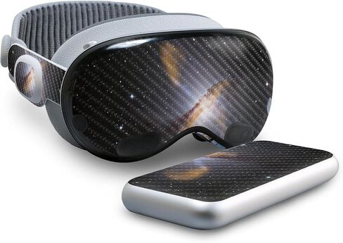 Carbon Fiber VR Skin Compatible with Apple Vision Pro - Antique Marble - Premium 3M Vinyl Protective Wrap Decal Cover - Easy to Apply | Crafted in The USA by MightySkins in Saudi Arabia