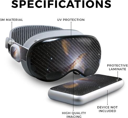 Carbon Fiber VR Skin Compatible with Apple Vision Pro - Antique Marble - Premium 3M Vinyl Protective Wrap Decal Cover - Easy to Apply | Crafted in The USA by MightySkins in Saudi Arabia