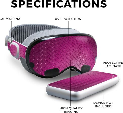 Carbon Fiber VR Skin Compatible with Apple Vision Pro - Mermaid Scales - Premium 3M Vinyl Protective Wrap Decal Cover - Easy to Apply | Crafted in The USA by MightySkins in Kuwait