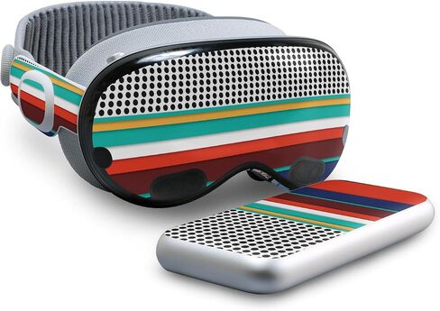 Carbon Fiber VR Skin Compatible with Apple Vision Pro - Mermaid Scales - Premium 3M Vinyl Protective Wrap Decal Cover - Easy to Apply | Crafted in The USA by MightySkins in Kuwait