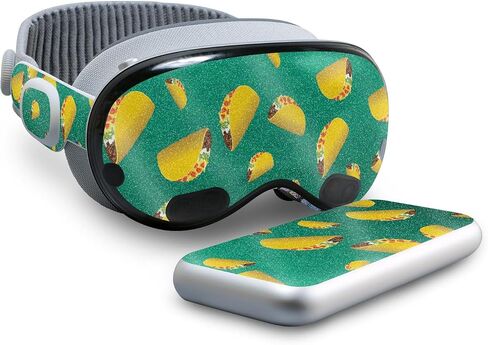 Carbon Fiber VR Skin Compatible with Apple Vision Pro - Mermaid Scales - Premium 3M Vinyl Protective Wrap Decal Cover - Easy to Apply | Crafted in The USA by MightySkins in Kuwait