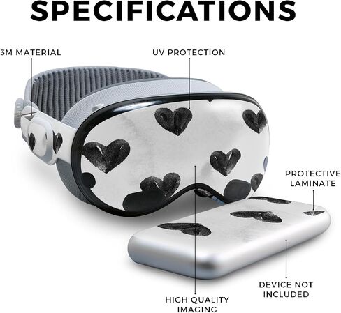 Carbon Fiber VR Skin Compatible with Apple Vision Pro - Mermaid Scales - Premium 3M Vinyl Protective Wrap Decal Cover - Easy to Apply | Crafted in The USA by MightySkins in Kuwait