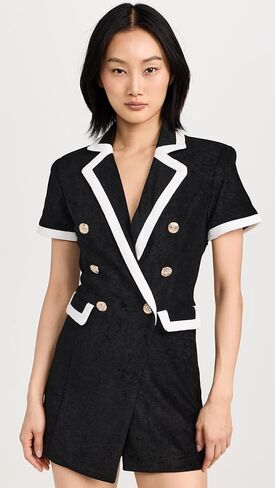 English Factory Women's Terrycloth Blazer Romper in Saudi Arabia