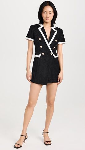 English Factory Women's Terrycloth Blazer Romper in Saudi Arabia