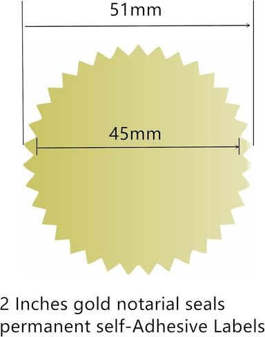 2" Certificate Paper Reward Stickers Embossing Labels 300 Stickers (Gold) in Saudi Arabia