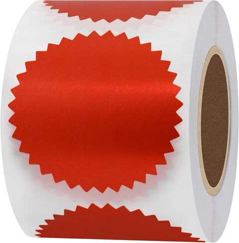 2" Certificate Paper Reward Stickers Embossing Labels 300 Stickers (Gold) in Saudi Arabia