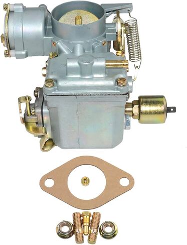 مكربن ​​Surwit 34PICT-3 لسيارة VW Beetle Super Beetle 1971-1979 محرك ثنائي المنفذ 1600cc 12 فولت مبرد بالهواء من النوع 1 شيء خنق أوتوماتيكي Karmann Ghia Squareback Transporter Part # 113129031K in Kuwait