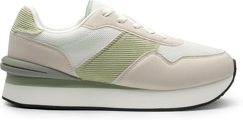 DREAM PAIRS Women Chunky Platform Lightweight Lace Up Casual Fashion Sneaker in Kuwait