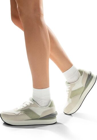 DREAM PAIRS Women Chunky Platform Lightweight Lace Up Casual Fashion Sneaker in Kuwait