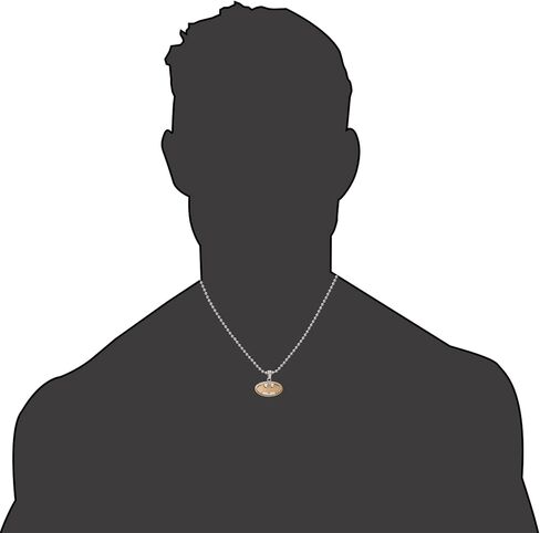 DC Comics Batman Jewelry for Men, Stainless Steel Two Tone Logo Pendant, Necklace in Saudi Arabia