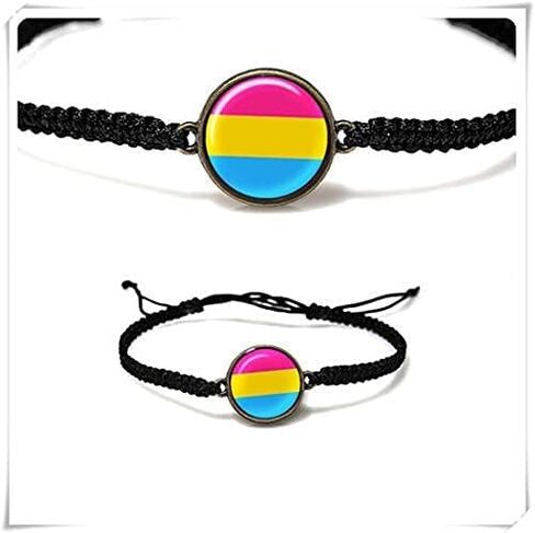 سوار فخر Pansexual، مجوهرات Pansexual، سوار فخر، سوار الراتنج، علم فخر سوار وردي أصفر أزرق، سوار للجنسين... in Kuwait
