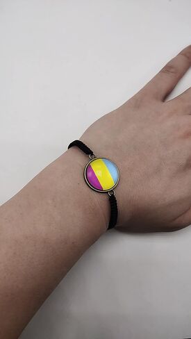 سوار فخر Pansexual، مجوهرات Pansexual، سوار فخر، سوار الراتنج، علم فخر سوار وردي أصفر أزرق، سوار للجنسين... in Kuwait