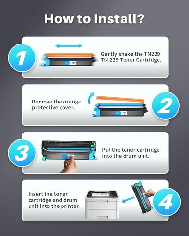 TN229XL Black Toner Cartridge for Brother Printer Replacement for Brother TN229XL TN229 TN-229XL for Brother HL-L3220CDW HL-L3280CDW MFC-L3720CDW MFC-L3780CDW HL-L3300CDW HL-L3295CDW Printer (2-Pack) in Saudi Arabia
