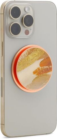 مقبض هاتف مغناطيسي من Atlas لهاتف MagSafe iPhone 15 14 13 12، حامل هاتف معدني قابل للتعديل وقابل للإزالة، حلقة محول متضمنة لهواتف Android [فضي] in Saudi Arabia