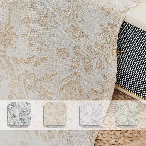 COLLACT Boho Valance Curtain Room Darkening Double Layer Kitchen Valance for Windows Living Room 18 Inch Grey Geometric Stripe Print Window Valance Farmhouse Overlay Valance Rod Pocket 1 Panel Grey in Saudi Arabia