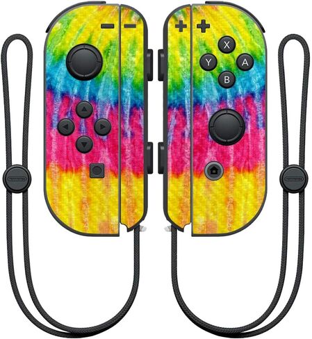 غلاف MightySkins من ألياف الكربون لجهاز تحكم Nintendo Joy-Con - نيون | لمسة نهائية واقية ومتينة من ألياف الكربون | سهل التطبيق والإزالة وتغيير الأنماط | صنع في الولايات المتحدة الأمريكية in Saudi Arabia
