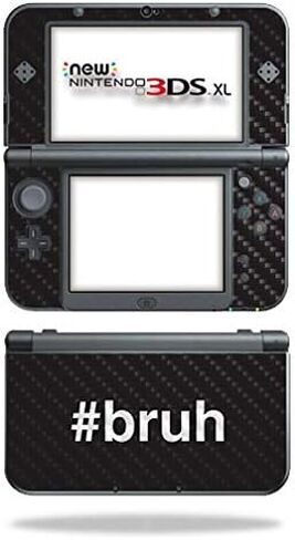 MightySkins Carbon Fiber Skin for Nintendo New 3DS XL (2015) - Art | Protective, Durable Textured Carbon Fiber Finish | Easy to Apply, Remove, and Change Styles | Made in The USA in Saudi Arabia