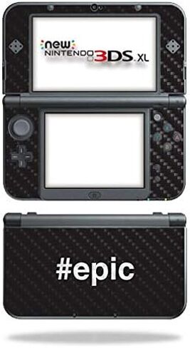 MightySkins Carbon Fiber Skin for Nintendo New 3DS XL (2015) - Art | Protective, Durable Textured Carbon Fiber Finish | Easy to Apply, Remove, and Change Styles | Made in The USA in Saudi Arabia