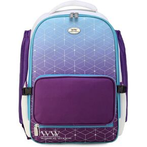 WARRON WOODS Pro Series Softball Baseball Backpack Purple Chroma with Pocket