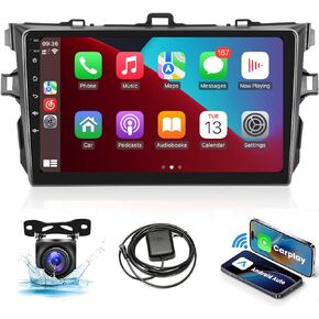 Naifay Android Car Radio for Toyota Corolla 2008 2009 2010 2011 2012 with Wireless Apple Carplay Android Auto 2+32G, 9 inch Touch Screen Car Stereo Bluetooth in Dash GPS WiFi FM SWC Backup Camera