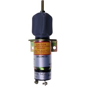 Stop Solenoid 12V 1502-12C2U1B5S2 1500-3026 Compatible with Woodward Skyjack Kubota