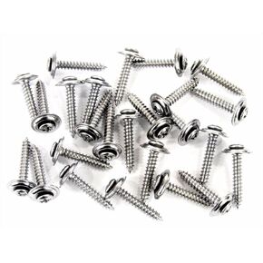 #8 x 1 Phillips Loose Washer Chrome Trim Screws- Qty.25- #1982