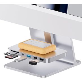 iMac Accessories for iMac 2021/2023, PULWTOP USB C Hub for iMac with USB A/C 10Gbps, iMac Hub for M1/M3, 2 USB A 2.0, SD/TF Card Reader for iMac 24 inch & Studio Display 2 Blue