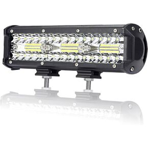 AUXTINGS 9 inch 23cm 180W Led Light Bar LED Pod Triple Light Off Road Lights Spot Flood Waterproof Combo LED Cubes Rocks for off-road truck ATV UTV SUV, 12V 24V DC
