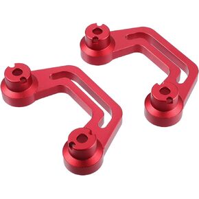 Windshield LED Work Light Mount Brackets - Car Front Light Mounting Holder - for Jeep Gladiator JT 2020 2021 2022 Metal Red - 1 Pair