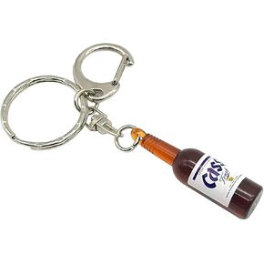 Korean Soju Bottle Miniature Key Chain Key Ring (Green)