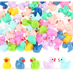 70Pcs Miniature Ducks Plastic Ducks Mini Multi-Color Miniature Ducks for Hiding Ducks Bulk Dollhouse Decor Micro Fairy Garden Landscape Aquarium Tiny Toys in Saudi Arabia