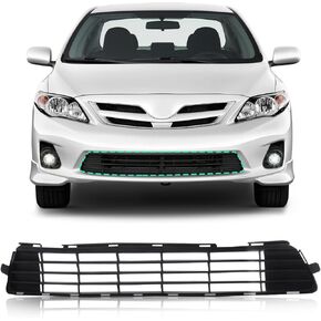 PERFIT LINER Front Bumper Lower Grille Grill 2011 2012 2013 Compatible With TOYOTA Corolla Direct Replacement Parts Primed Black TO1036125 5311202280