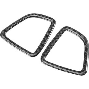 Motoforti Dash Defogging Air Vent Outlet Frame, Interior Decoration Accessories, for Chevrolet Colorado 2015-2022, Glue, Carbon Fiber Pattern Black Red, 1 Pair