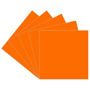 Orange Oracal 651 Vinyl , 5 Pack 12"x 12" Glossy Orange Permanent Adhesive Backed Vinyl Sheets for Indoor/Outdoor Lettering, Marking, Decorating, Car Decals, Window Graphics, for Cricut, Silhouette...