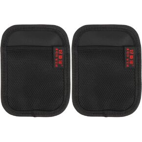VICASKY 2pcs Car Net Pocket Side Clutter Scattered Storage Sticky Automotive Interior Mesh Bag Phone Holder Strong Paste Organizer 4.8" x2.7"