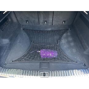 Floor Style Elastic Trunk Mesh Cargo Net for Audi Q8 2019-2023 - Premium Trunk Organizers and Storage - Luggage Net for Crossover - Best Car Organizer for Audi Q8