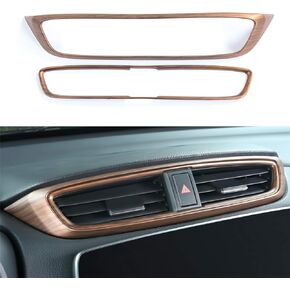 AntBooBoo for Honda CRV 2022 Side Air Vent Trims Wind Outlet Decoration Peach Wood Grain Dashboard Stickers for CR-V 2017 2018 2019 2020 2021…