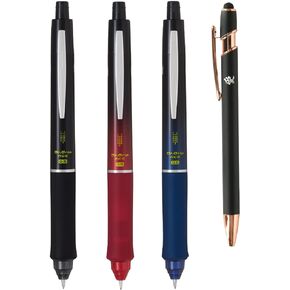 Pilot Mechanical Pencil Dr. Grip ACE 0.5mm Assorted Color Body (Black, Navy, Red) 3 Packs With Kanji LOVE Sticker, HDGAC-80R, 0.55x5.59x0.55 in